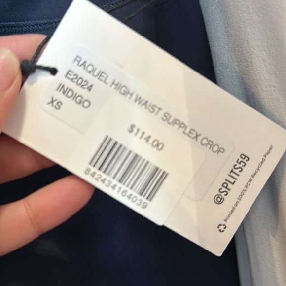 NWT Splits59, Raquel High Waist Crop in Indigo - Picture 7 of 7